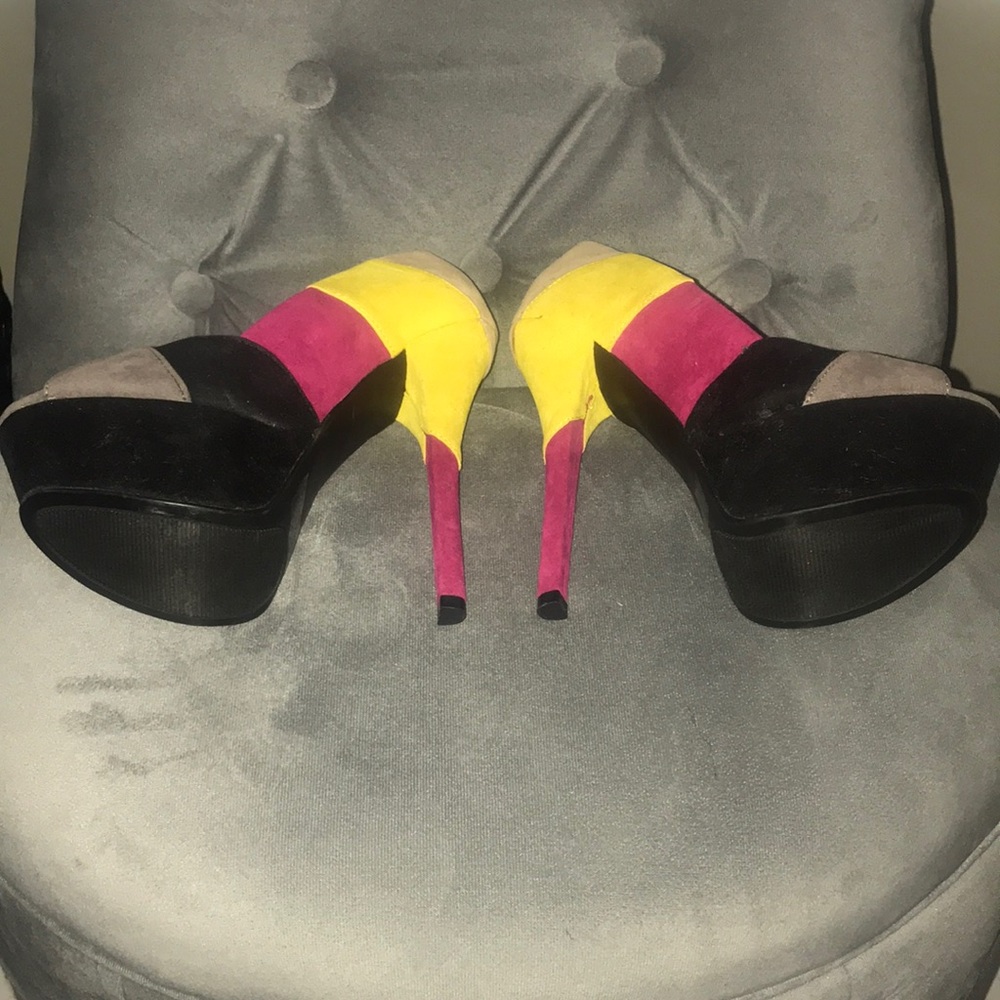 Multi Colored Heels - image 3